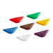 A set of Araven ColorClip ingredient bins with purple, white, green, red, and blue clips.