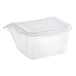 A clear plastic Araven ingredient bin with a lid.
