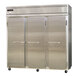 A Continental Refrigerator 3FN reach-in freezer with stainless steel doors.