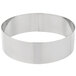 An American Metalcraft stainless steel round cake ring.