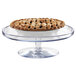 A pie on a clear Cal-Mil pedestal stand.