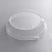 A clear plastic Tellus Products dome lid on a clear plastic container.