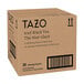 A box of Tazo 1 Gallon Black Iced Tea Filter Bags with a barcode on it.