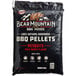 A black bag of Bear Mountain mesquite BBQ pellets.