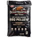 A black bag of Bear Mountain 100% Natural Hardwood Hickory BBQ Pellets.