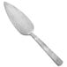 An American Metalcraft stainless steel pie server with a hammered design on the handle.