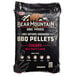 A bag of Bear Mountain cherry BBQ pellets on a white background.