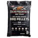 A black bag of Bear Mountain oak BBQ pellets.