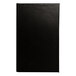A black leather book with diagonal pockets.
