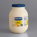 A Best Foods white jar of mayonnaise with a blue lid.