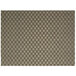 A bronze honeycomb woven vinyl rectangle placemat with a pattern of squares and rectangles.