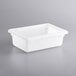 A white plastic Vigor food storage container with a lid.