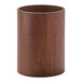 A wooden cylinder base for candles.