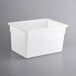 A white plastic Vigor food storage box with a lid.