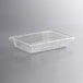 A clear plastic Vigor food storage container with a clear lid.