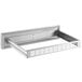 An Avantco stainless steel drawer assembly on a metal shelf.