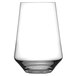A Schott Zwiesel stemless wine glass with a white background.