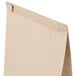 A brown Bagcraft paper bag with a tin tie closure and a window.