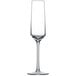 A clear Schott Zwiesel Pure wine glass with a stem.