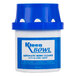 A blue and white Continental P222 automatic toilet bowl cleaner container with a blue lid.