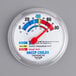 A Taylor HACCP Cooler / Freezer Wall Thermometer with a red needle.