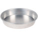 An American Metalcraft heavy weight aluminum pizza pan with a round silver pan.