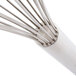 A close-up of an AllPoints stainless steel conical whisk.