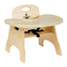 A Jonti-Craft wooden High Chair with a seat.