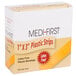 A box of 100 Medique plastic bandage strips.