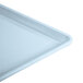 A sky blue Cambro dietary tray.