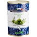 A Frutto d'Italia green can of Cerignola olives with a label.