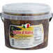 A white pail of Frutto d'Italia Pitted Antipasto Olive Mix with a label.