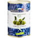 A can of Frutto d'Italia green Castelvetrano olives with a white label.