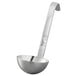 A silver stainless steel Vollrath Jacob's Pride ladle with a short handle.