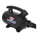 An XPOWER A-5 high velocity air blower with a black hose and handle.