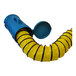 An XPOWER flexible blue PVC hose with a blue carrier and yellow tube.