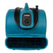A blue XPOWER air mover with a black cord.