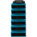 A stack of blue XPOWER XL-760AM low profile air movers.