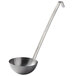 A Vollrath stainless steel ladle with a long handle and bowl.