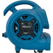 A blue XPOWER air blower with a black handle.