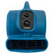 A blue XPOWER air blower with black knobs.