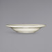 An International Tableware Sydney stoneware bowl with a black rim on a white background.