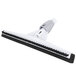A Unger SmartFit white and black scrubbing brush and squeegee combo with a white handle.