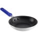 A Choice 7" aluminum non-stick frying pan with a blue handle.