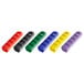 A group of Choice silicone pan handle sleeves in assorted colors.