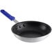 A Choice 8" non-stick frying pan with a blue silicone handle.