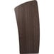 A wooden board with a curved edge, the Oklahoma Sound Ribbonwood finish Vision Lectern