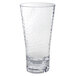 A Front of the House Drinkwise clear plastic highball glass with a textured surface.