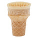 A Keebler Eat-It-All cake cone with the words "take out" on it.