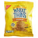 A yellow Nabisco Wheat Thins Original cracker snack pack.